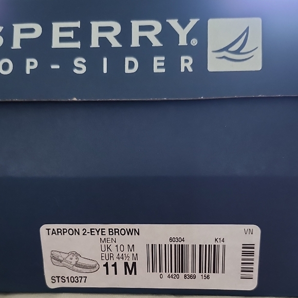 Sperry Men's Tarpon 2-Eye Brown Shoes - Picture 1 of 6